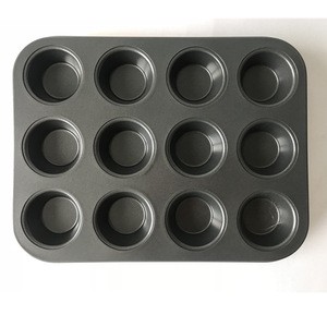 Kitchenware 12 cups carbon steel nonstick Muffin baking pan