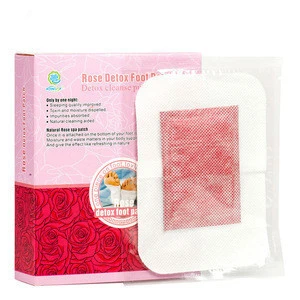 KONGDY Private Label Service Weight loss Offered Rose Flavor Detox Foot Pad