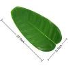 Large Artificial Plantain Leaf Hawaiian Luau Party Jungle Beach Theme Decorations for Table Decoration Accessories