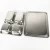 Large Camping Plates 4 Sections Stainless Steel Divided  Plate