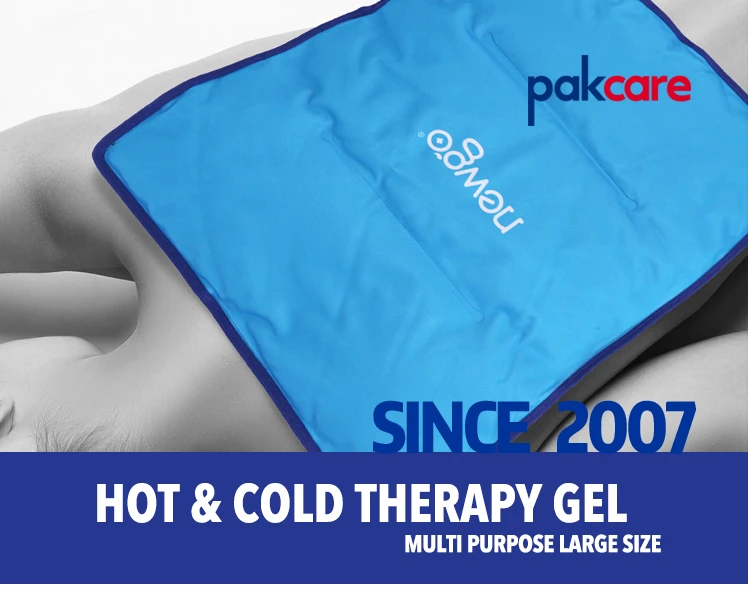Large size customize logo polyester coating pvc hot cold pack reusable  pain relief