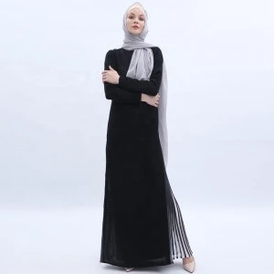 latest design your own Black Islamic Clothing Women One Piece Muslim Dresses Dubai Abaya