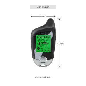 LCD pager ultrasonic sensor shock sensor detecting two way car alarm