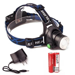 LED Headlamp 3 Modes Zoomable Flashlight Bright Waterproof Headlight Fishing Light for Camping Riding Fishing