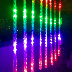 Led Meteor shower Strip Lights Threaded Tube Meteor Shower Rain Outdoor Landscape Decorative RGB Lights