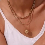 Lerca Wholesale Hip Hop Jewelry 18K Gold PVD Plated 316L Stainless Steel Twisted Rope Chain Necklace for Men Women