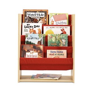Library Storage Book Shelf Children Bookcase Kids Wooden Bookshelf