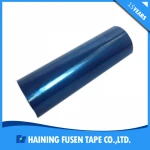 light blue transparent film with no glue residue