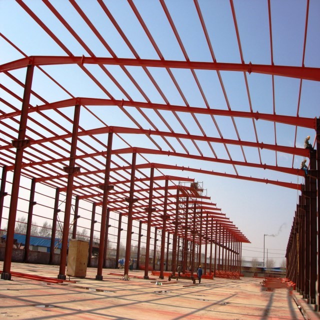 Light metal building construction prefabricated steel structure warehouse