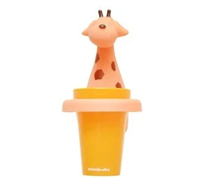 Lion Shape Factory Cheap Price Silicone Baby Trainer Toothbrush Kids Toothbrush Cup Holder