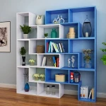 Living Room Cabinet Hallway Grid Partition Bookcase Wooden Children Bookshelf