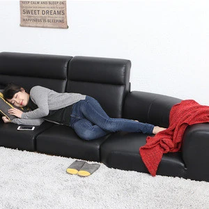 Living room furniture designs new leather 2018 sofa set
