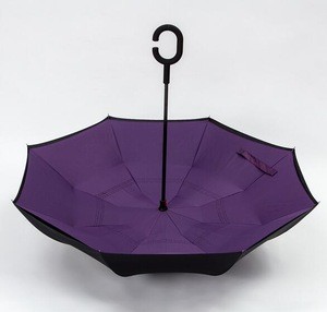 Logo printed promotional custom reverse inverted umbrella