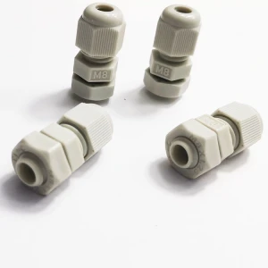 Longsans manufacturers supply M8 gland cable fixing connector IP68 waterproof nylon  cable gland