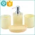 Import Low MOQ Trade Cute 4Pcs Press Kitchen Marble White Plastic Acrylic Bathroom Accessories Handmade Bath Set Wholesale from China
