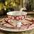 Import Luxury fine bone china dinnerware set 43pcs porcelain plate and dish bowl spoon for hotel from China