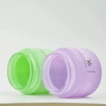 Luxury Frosted Gold cream jar Airtight Flower Storage Childproof Cap Jar Glass Jars