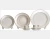 Import luxury gold rim white porcelain charger plates from China