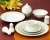 Import luxury gold rim white porcelain charger plates from China