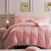 Luxury Pink Shellfish 100% polyester bedding set with A B Material