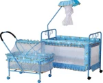 luxury swinging baby cribs bed cot with mosquito net  (BM6269)