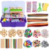MACTING 1358Pcs Craft Kits for Kids Ages 4-8, Art Craft Supplies All in One DIY Toddler Crafts Set