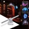Made in China Naked eyes 3d holographic display LED fan with wifi app control
