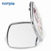 Makeup Small Mirror Sublimation Rounded Shape Compact Mirror