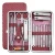 Import Manicure Pedicure Set Nail Clippers - 17 Piece Stainless Steel Manicure Kit Grooming Kit, Nail Tools with Luxurious  Travel Case from China