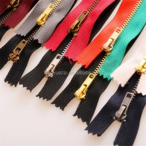 Manufacturer supply close ended metal zippers
