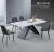 Import Marble top black steel dining table /  XT dining table from China