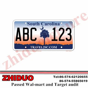 Matel license plate