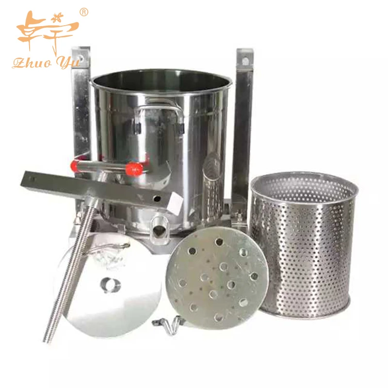 Material Honey Bee Wax Press Machine Iron and 304 Stainless Steel Beekeeping Langstroth Can Supply Provided ZY-UN002 CN;HEN Ss