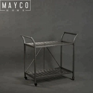 Mayco Metal 2 Tiered Bar Tea Cart Trolley