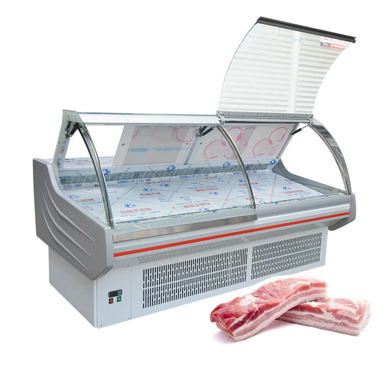Meat Fish Seafood supermarket butchery Meat display chiller/freezer
