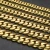 Import Men Personalized Hiphop Bracelet 10/12/14mm Gold Plated Solid Brass Cuban Chain Bracelet for men Pure Copper Bracelets for Women from China