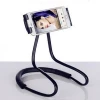 Metal cell phone neck Strap holder for smart phone, colorful lazy desk cell phone holder