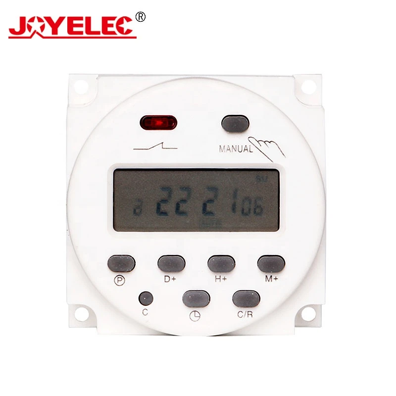 Microcomputer CN101A AC 220V Digital Programmable Timer Round Time Relay Switch Electronic LCD Power