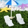 Mini artificial beach chair doll house decoration ornament DIY accessories
