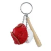 Mini Baseball Bat Glove Shaped Keychain Creative Keyring Pendant Novelty Handbag Car Lover Sport Gift