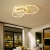 Import Modern Acrylic Led Circle Ring Ceiling Lamp Bedroom Surface Luxury Atmosphere Mounted Ceiling Lights With Remote Control from Pakistan