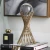 Modern clear crystal ball craft with metal stand Feng shui home decoration furnishing