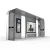 Import Modern custom made design bus stop shelter digital advertising screen smart bus shelter from China