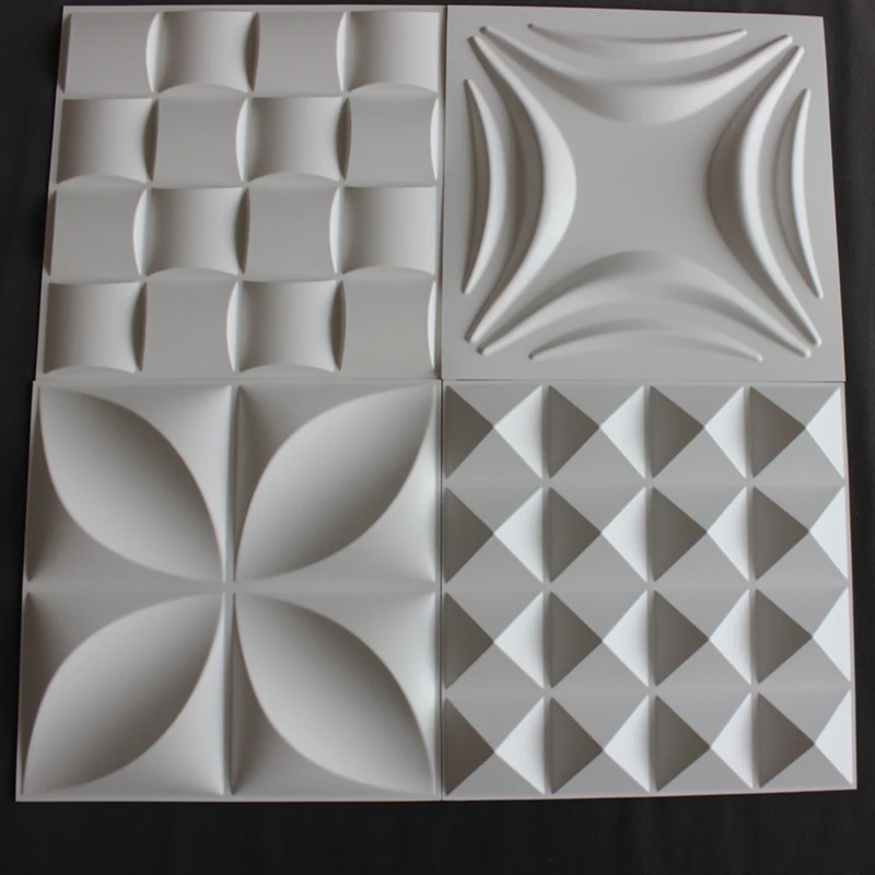 Modern Decorative 3d Effect PVC Wall Panel for Room 300*300mm/500*500mm
