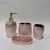 Import Modern high quality gold electroplated soap dispenser soap dish toothbrush holder 4 pcs ceramic bathroom accessory sets from China