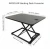 Import Modern home office school use black white sit standing laptop/pc desk computer portable table from China