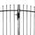 Import Modern house ornaments driveway double door welded wrought iron garden gate from China