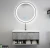 Import Modern Led Bathroom Vanity Gray Plywood Mdf Mirror Cabinet With Light from China