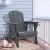 Import Modern Plastic Garden Chair Waterproof And Eco-friendly Outdoor Furniture HDPE Adirondack Chair for Backyard from China