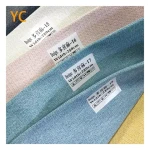 Modern Solid Color Linen Shading Blackout Fabric Curtain Hotel Home Furnishing Blackout